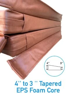 2.22 Metre (87.4'') Square Hot Tub Cover - Brown -Pooly Shop cover 4