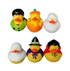 6 Pack Of Halloween Rubber Ducks