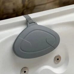 Happy Hot Tubs Weighted Bath & Hot Tub Pillow -Pooly Shop happy pillow grey 3